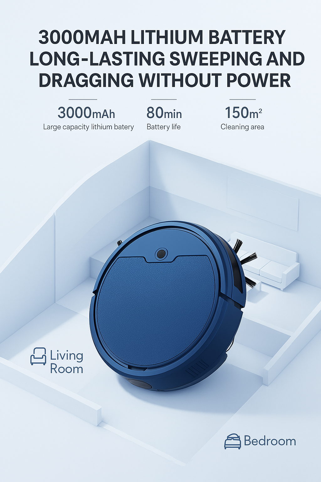 NovaVibe™ Intelligent Robot Vacuum – Smart, Silent & Powerful Cleaning