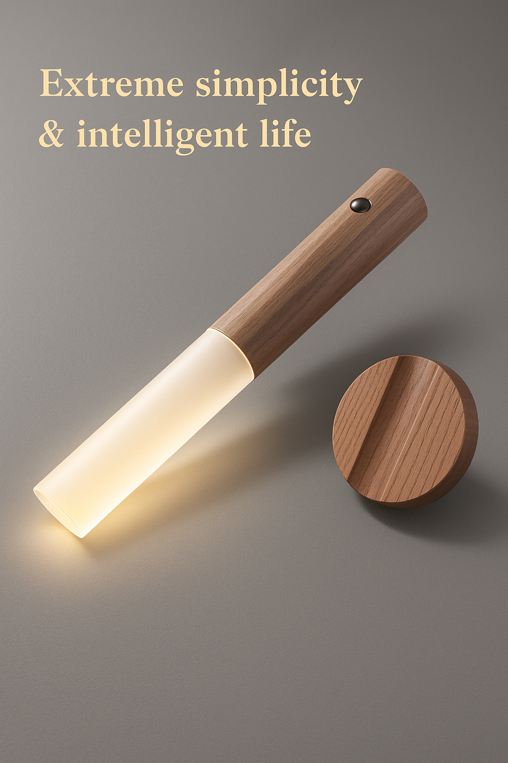NovaVibe™ Smart Motion Sensor Night Light – Wireless Wooden Wall Lamp