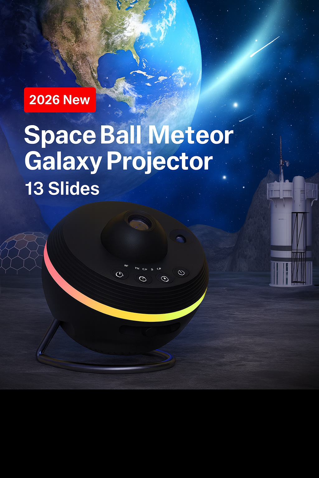 NovaVibe™ Dynamic Meteor 13-in-1 Ultra Clear Galaxy Projector