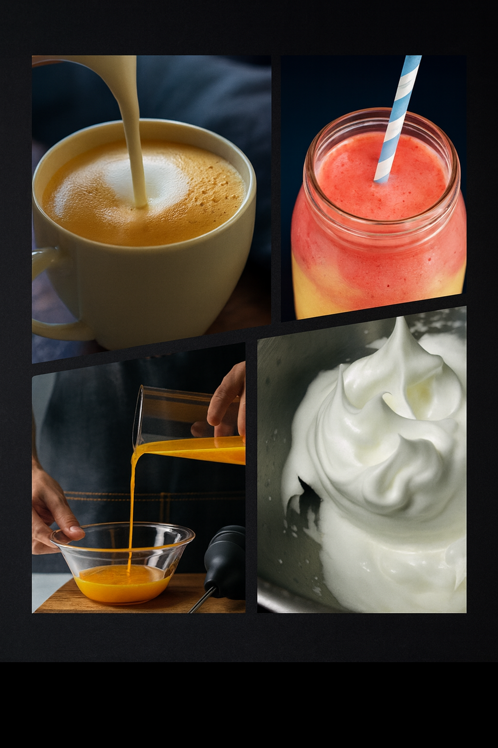 NovaVibe™ Premium Latte Milk Frother Cup – Barista Quality at Home