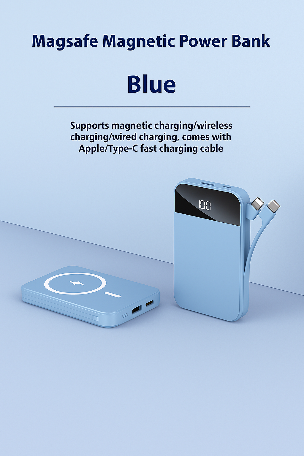 NovaVibe™ MagSafe Magnetic Wireless Power Bank 66W | 10000mAh Super Fast Charge