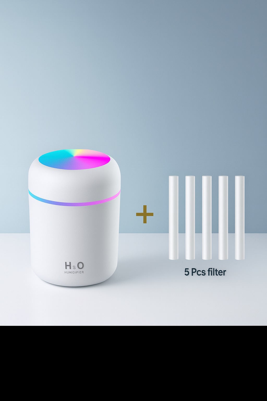 NovaVibe™ Car Air Purifying Humidifier – USB Aromatherapy Mist & LED Light