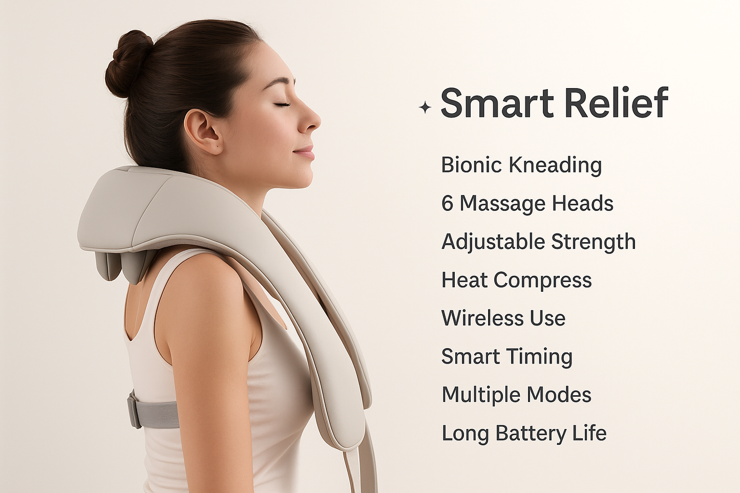 NovaVibe™ DeepRelief Pro™ – Smart Neck & Shoulder Massager (USB)