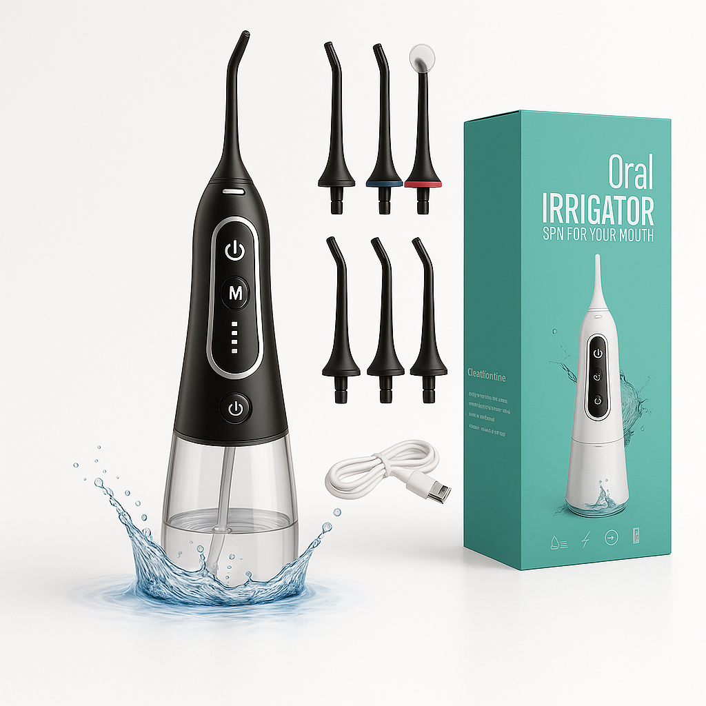 NovaVibe™ HydroPulse Pro™ – 6-in-1 Smart Water Flosser