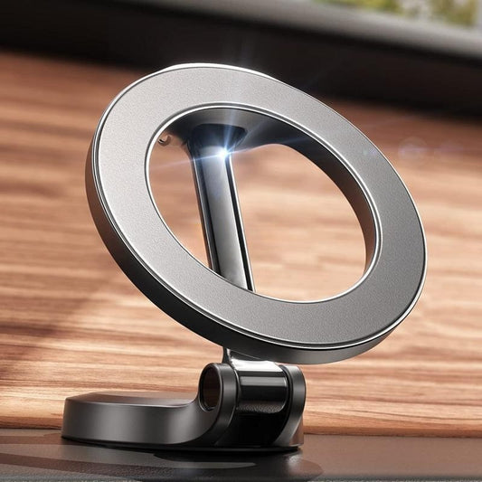 NovaVibe™ Magnetic Foldable Car Phone Mount – Premium All-Metal Design