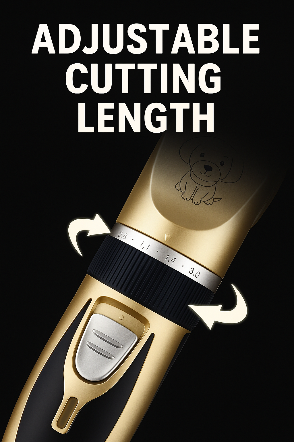 NovaVibe™ Pro Pet Grooming Trimmer – Precision Hair Clipper for Dogs & Cats