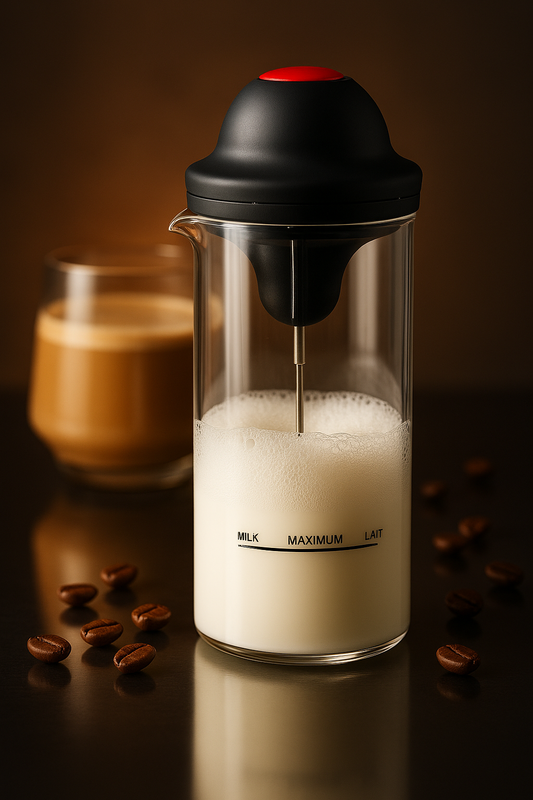 NovaVibe™ Premium Latte Milk Frother Cup – Barista Quality at Home