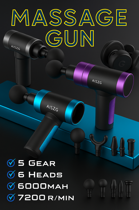 NovaVibe™ BluePro Muscle Massage Gun – Deep Tissue Recovery & Pain Relief