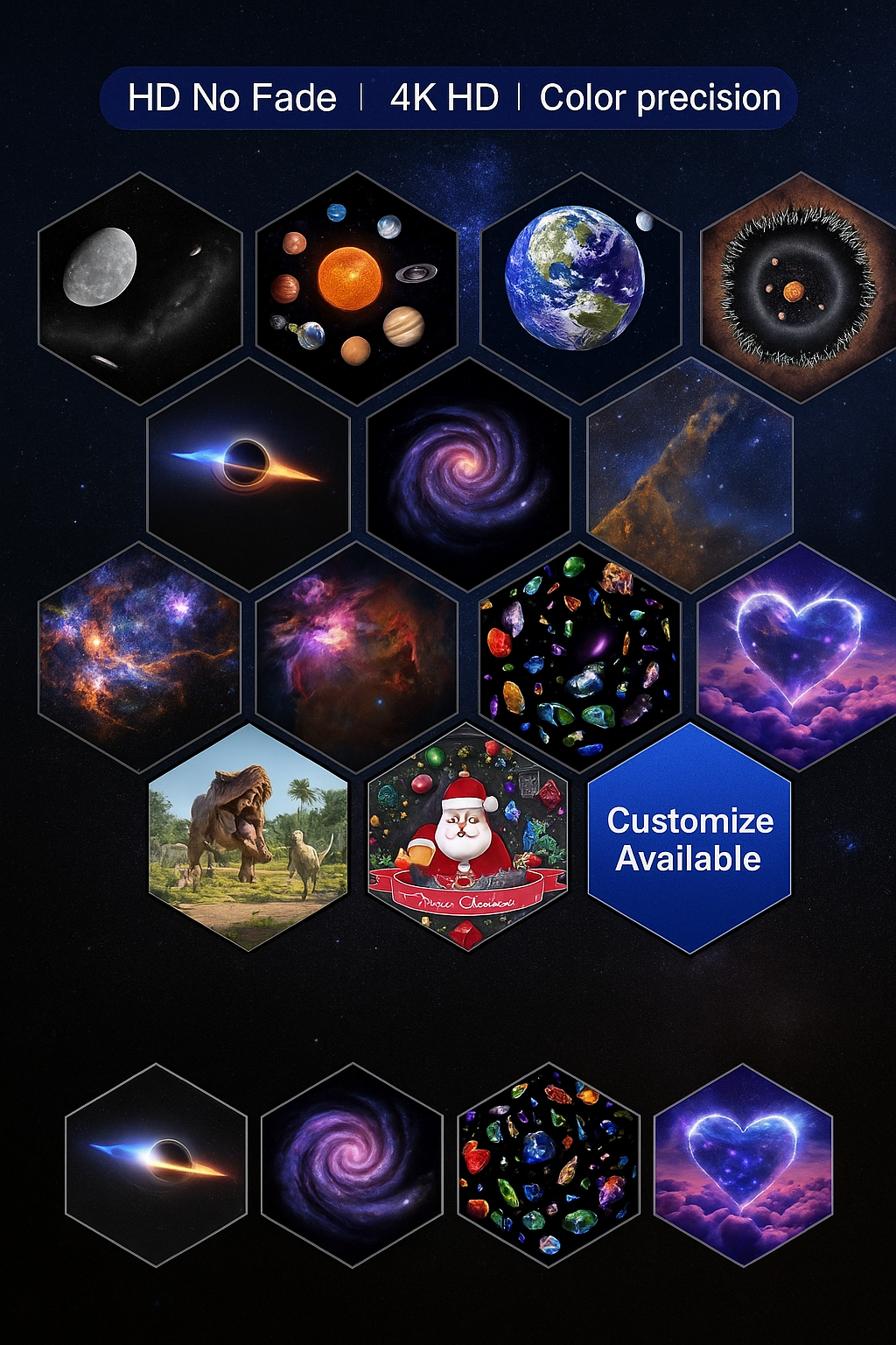 NovaVibe™ Dynamic Meteor 13-in-1 Ultra Clear Galaxy Projector