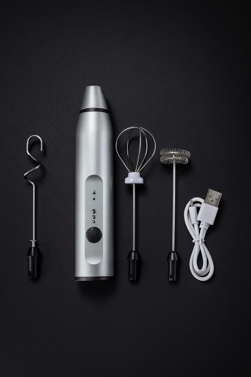 NovaVibe™ Rechargeable 3-in-1 Electric Milk Frother & Egg Beater