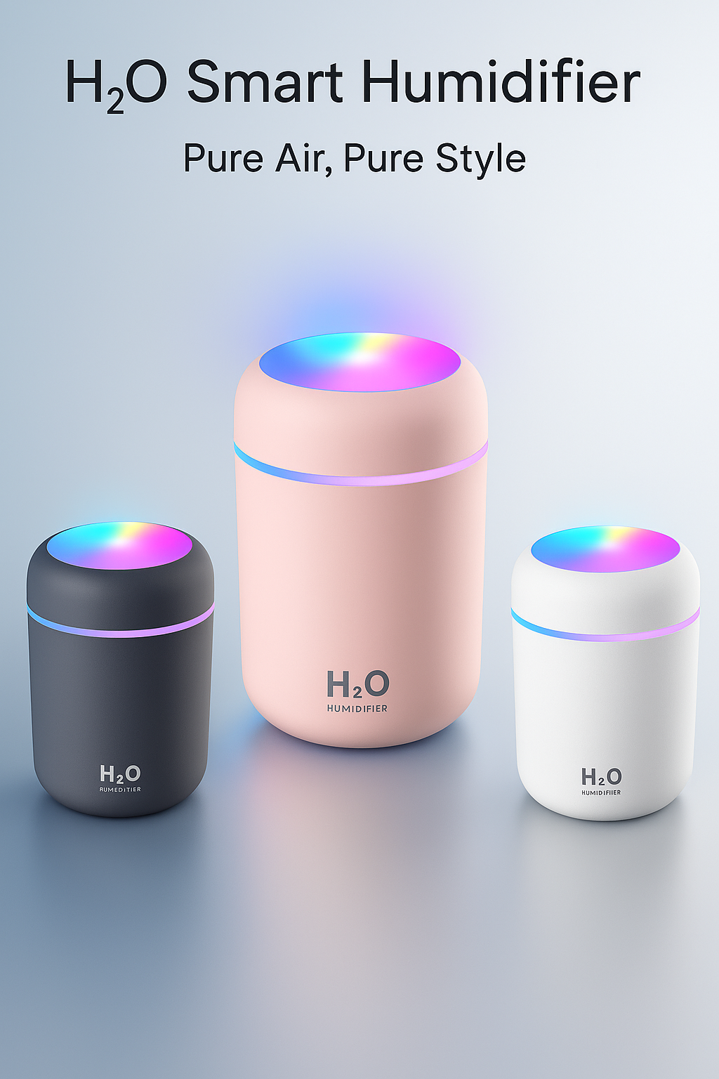 NovaVibe™ Car Air Purifying Humidifier – USB Aromatherapy Mist & LED Light