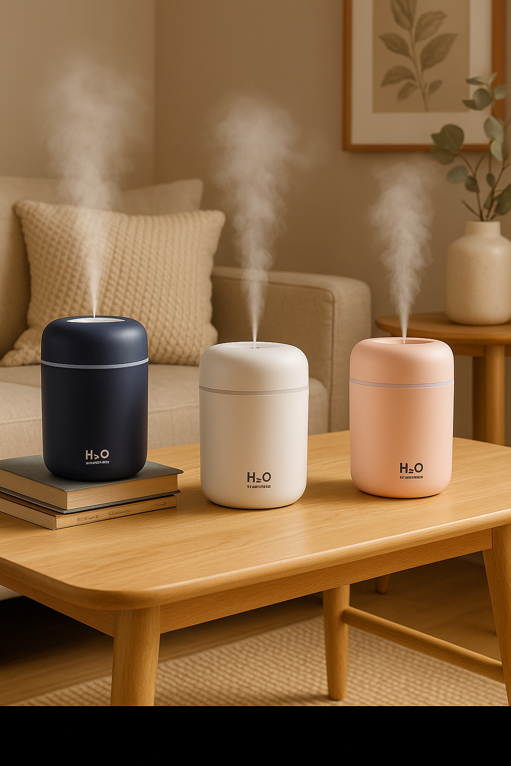 NovaVibe™ Car Air Purifying Humidifier – USB Aromatherapy Mist & LED Light