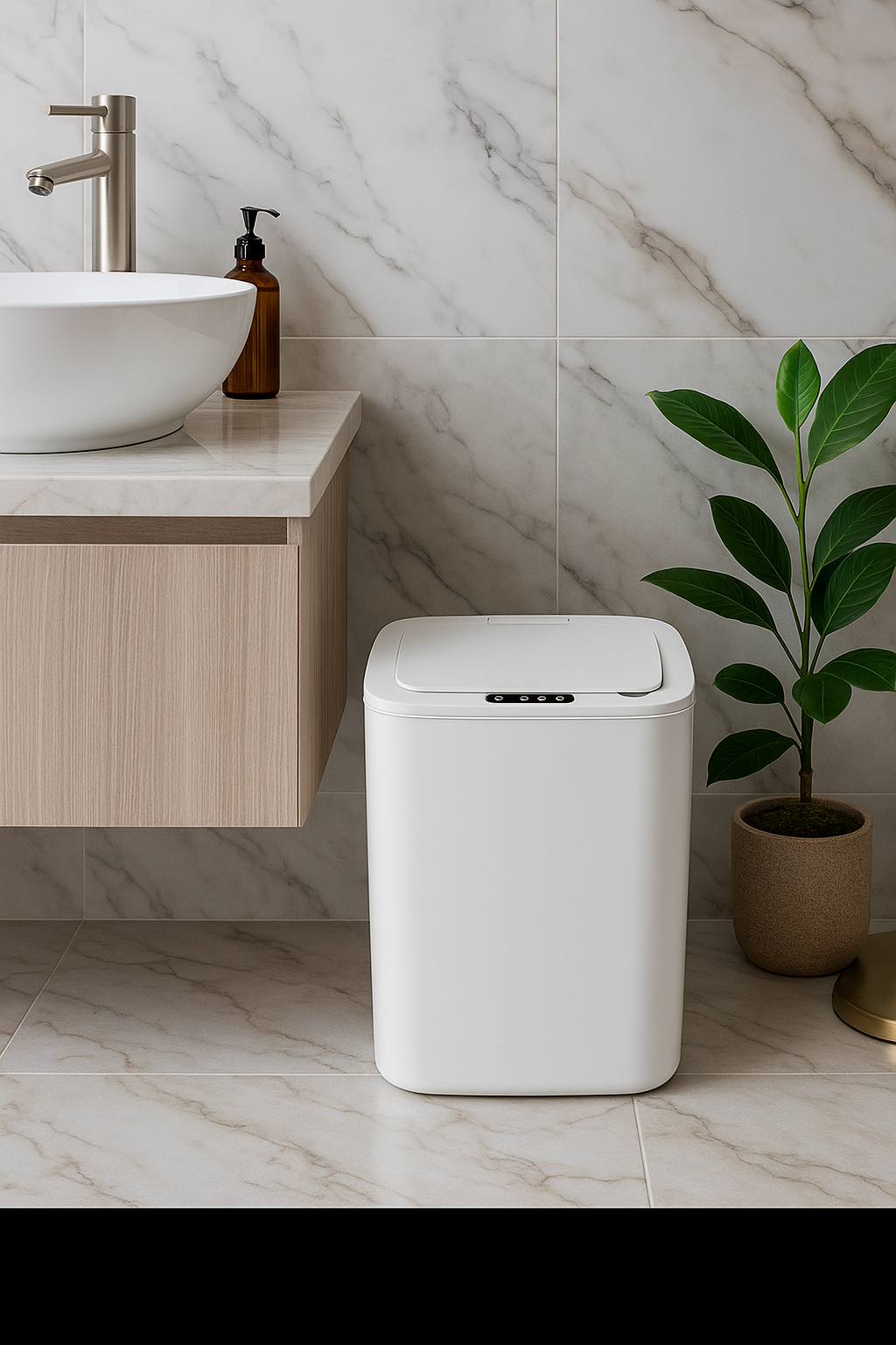 NovaVibe™ Smart Trash Can - Touches Automatic Waste Bin